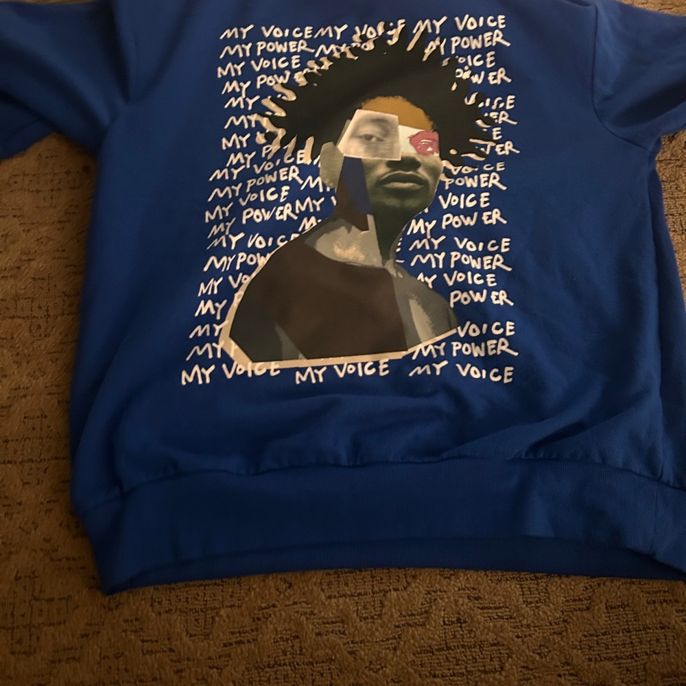 Target Blue Sweatshirt with Graphic Design